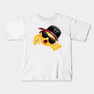 Rapper Emoticon Kids T-Shirt